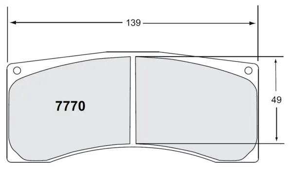 PFC 7770.35.26.44 Brake Pads for MITSUBISHI EVO Group N Gravel