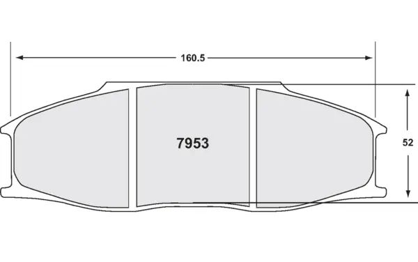 PFC 7953.13.30.44 Brake Pads for PORSCHE 911 GT3 / GT2 (997) ZR53 Caliper