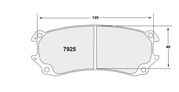 PFC 7925.332.30.44 Brake Pads for PORSCHE 991 GT3R Caliper ZR77