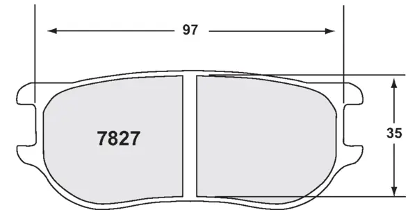 PFC 7827.05.20.34 Brake Pads for ZR20 / ZR24 / ZR43 Caliper