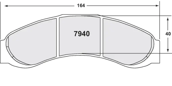PFC 7940.05.20.44 Brake Pads for ZR40/Radi-CAL CP6382 Caliper