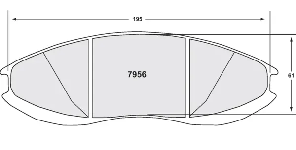PFC 7956.42 Brake Pads for ZR56 Caliper (Z-Rated Compound)