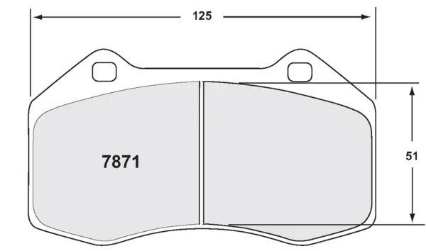 PFC 7871.10 Front Brake Pads for ABARTH 695 1.4 Turbo 2009 (Z-Rated Compound)