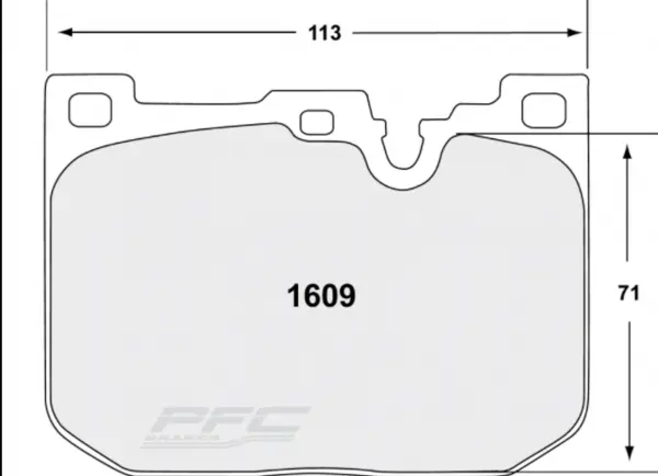 PFC 1609.10 Front Brake Pads for BMW M2 (F87) / M3 (F80) / M4 (F82/F83) 2014-2020 (Z-Rated Compound)