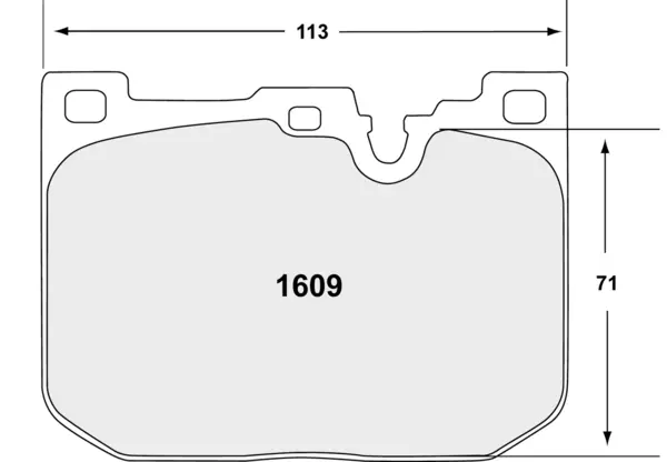 PFC 1609.11.17.44 Front Brake Pads for BMW M2 (F87) / M3 (F80) / M4 (F82/F83) Brembo Blue Caliper