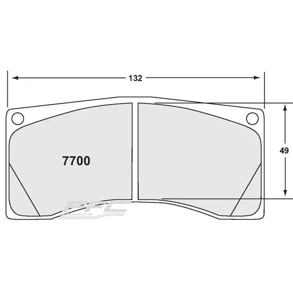 PFC 7790.331.25.44 Front Brake Pads for Caliper AP Racing CP9668 / CP9660 / CP3558 / CP3905