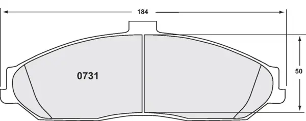 PFC 0731.22 Front Brake Pads for CHEVROLET Corvette C6 Excluding Z06/ZR1 2005- (Z-Rated Compound)