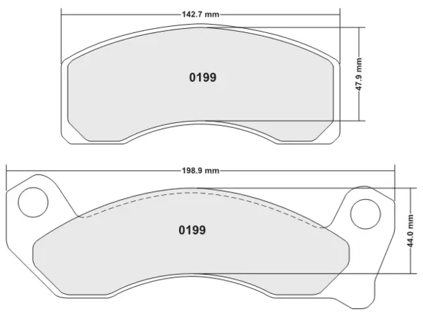 PFC 0199.22 Front Brake Pads for Crown Vic 87-89 (Z-Rated Compound)