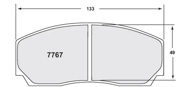 PFC 7767.10 Front Brake Pads for D2 / K-sport 6-piston (Z-Rated Compound)