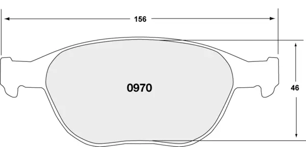 PFC 0970.22 Front Brake Pads for FORD Fiesta Mk 5 ST150 2005-2012 (Z-Rated Compound)