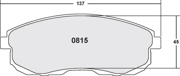 PFC 0815.22 Front Brake Pads for INFINITI G35 / NISSAN 350Z 2009-