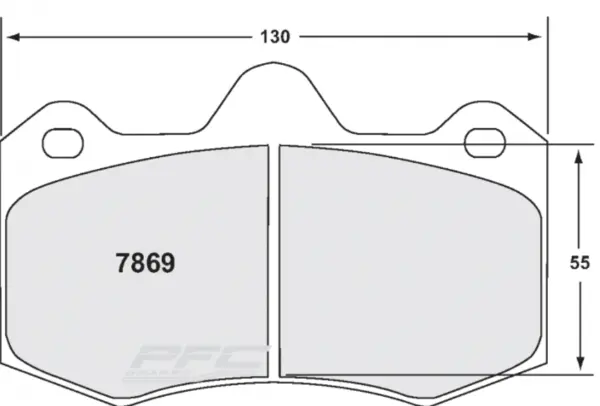 PFC 7869.10 Front Brake Pads for LOTUS Evora 3.5 2009 GTS AP 4p (Z-Rated Compound)