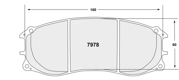 PFC 7978.08.30.44 Front Brake Pads for PORCHE 991 GT3R ZR78 Caliper