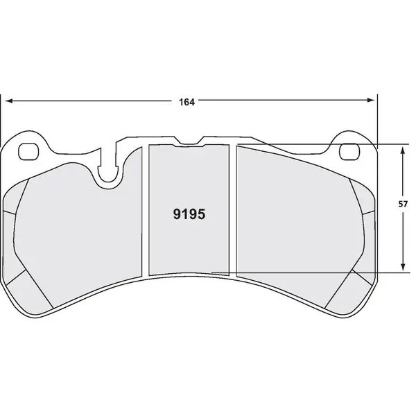 PFC 9195.68.15.64 Front Brake Pads for SUBARU Impreza Limited Edition 2.0 STI (GR / GV)