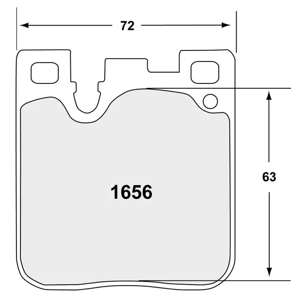 PFC 1656.68.16.64 Rear Brake Pads for BMW M2 (F87) / M3 (F80) / M4 (F82) with Blue Caliper
