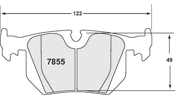 PFC 7855.01.16.44 Rear Brake Pads for BMW M3 (E46)