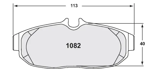 PFC 1082.10 Rear Brake Pads for FORD Mustang 2007 GT500 (Z-Rated Compound)