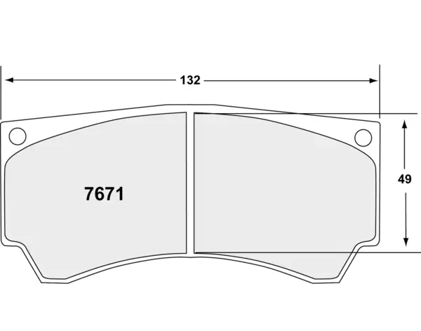 PFC 7671.11.15.44 Rear Brake Pads for MITSUBISHI EVO 5-9 Alcon