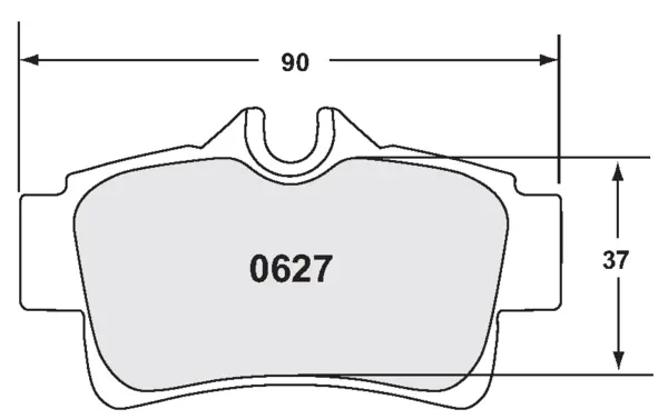 PFC 0627.97.15.44 Rear Brake Pads for Mustang Cobra 1995-2004
