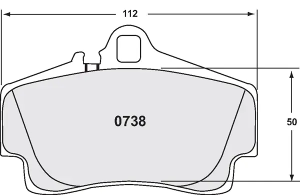 PFC 0738.11.16.44 Rear Brake Pads for PORSCHE 718 Cayman / Cayman S (982) / VW Touareg 3.6L / 6.0L