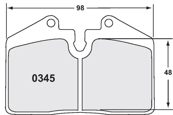 PFC 0345.11.17.44 Rear Brake Pads for PORSCHE 911 Carrera (993) / Turbo / Turbo S (964)