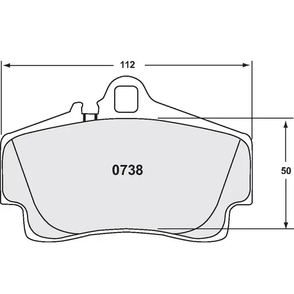 PFC 0738.68.15.64 Rear Brake Pads for PORSCHE 911 Carrera / Carrera 4 / GT3 / GT3RS (996) / Cayman S (981)