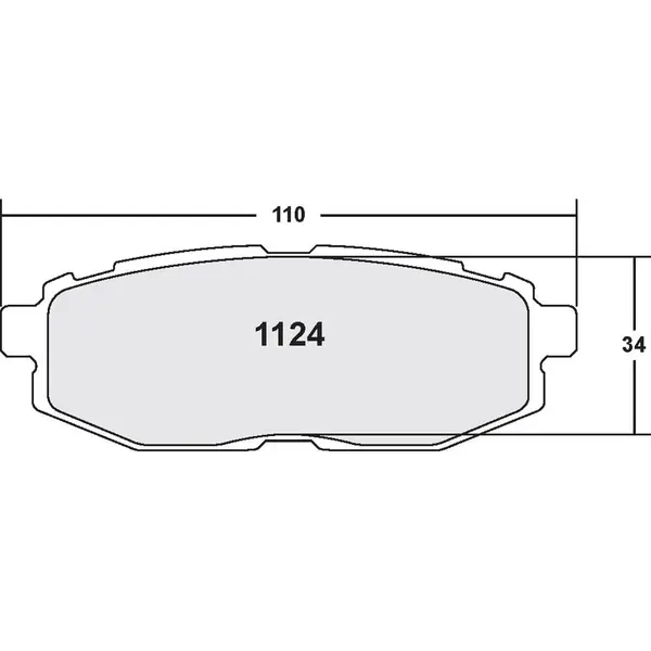 PFC 1124.68.16.64 Rear Brake Pads for SUBARU BRZ (ZC6) / TOYOTA GT86 (ZN6)