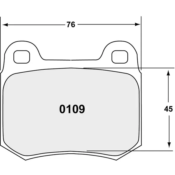 PFC 0109.68.15.64 Rear Brake Pads for SUBARU WRX STI (GD / GR / GV) / MITSUBISHI Lancer EVO 7 / 8 / 9 (CT9A)