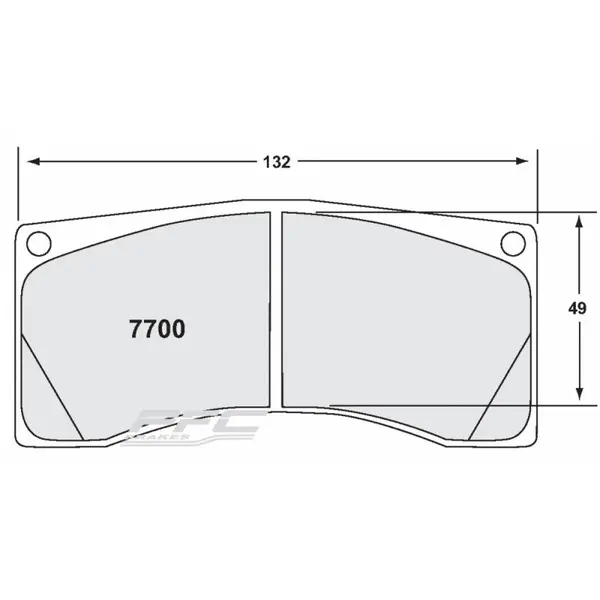 PFC 7700.84.20.44 Rear Brake Pads RACING 84 CMPD 20 mm for PORSCHE 997 GT3/GT2/RS