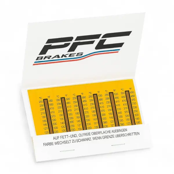 PFC 032.0007 Temperature Caliper Labels 121 C to 280 C