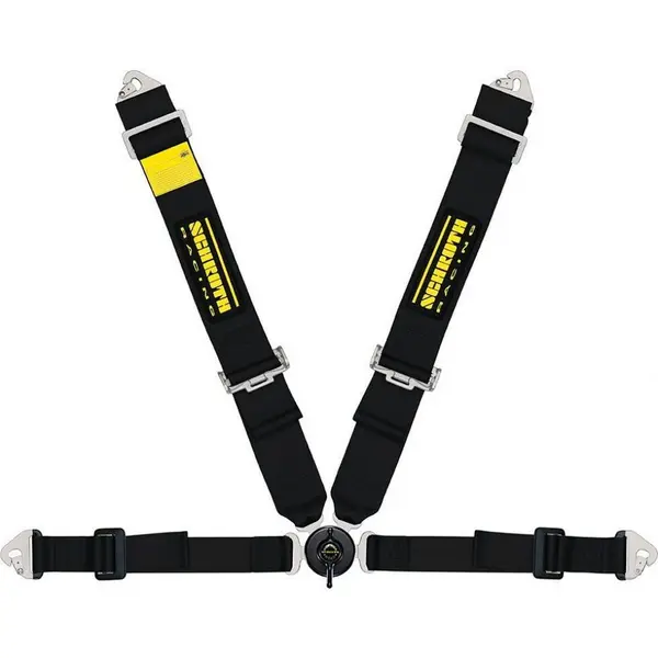 SCHROTH 91131-0 Racing Harness Clubman 2 ASM 4-Point 50mm Left, Black