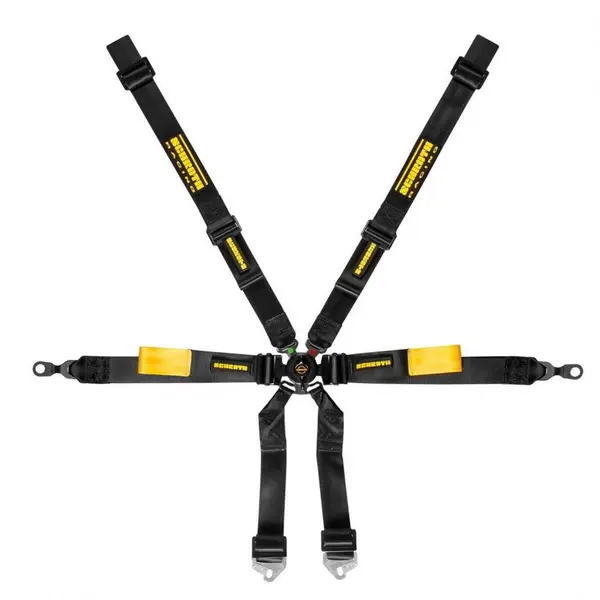 SCHROTH 94710-0 Racing Harness Enduro 2x2 6-Point, Black for PORSCHE