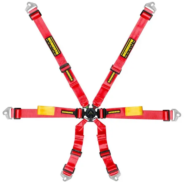 SCHROTH 94720-2 Racing Harness Enduro 2x2 6-Point, Red for PORSCHE 911 (991) / Cayman