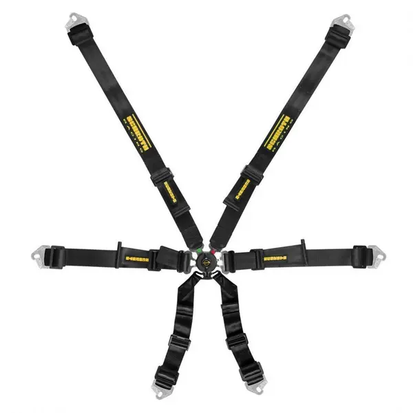 SCHROTH 94530A-0 Racing Harness Flexi 2x2 6-Point, Black