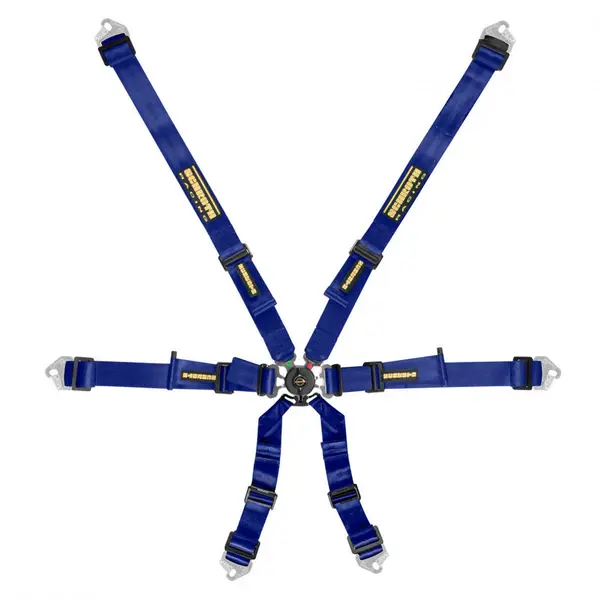 SCHROTH 94530A-1 Racing Harness Flexi 2x2 6-Point, Blue