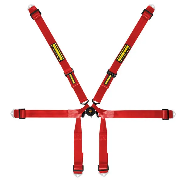 SCHROTH 94620-2 Racing Harness Formula 2x2 6-Point, Red