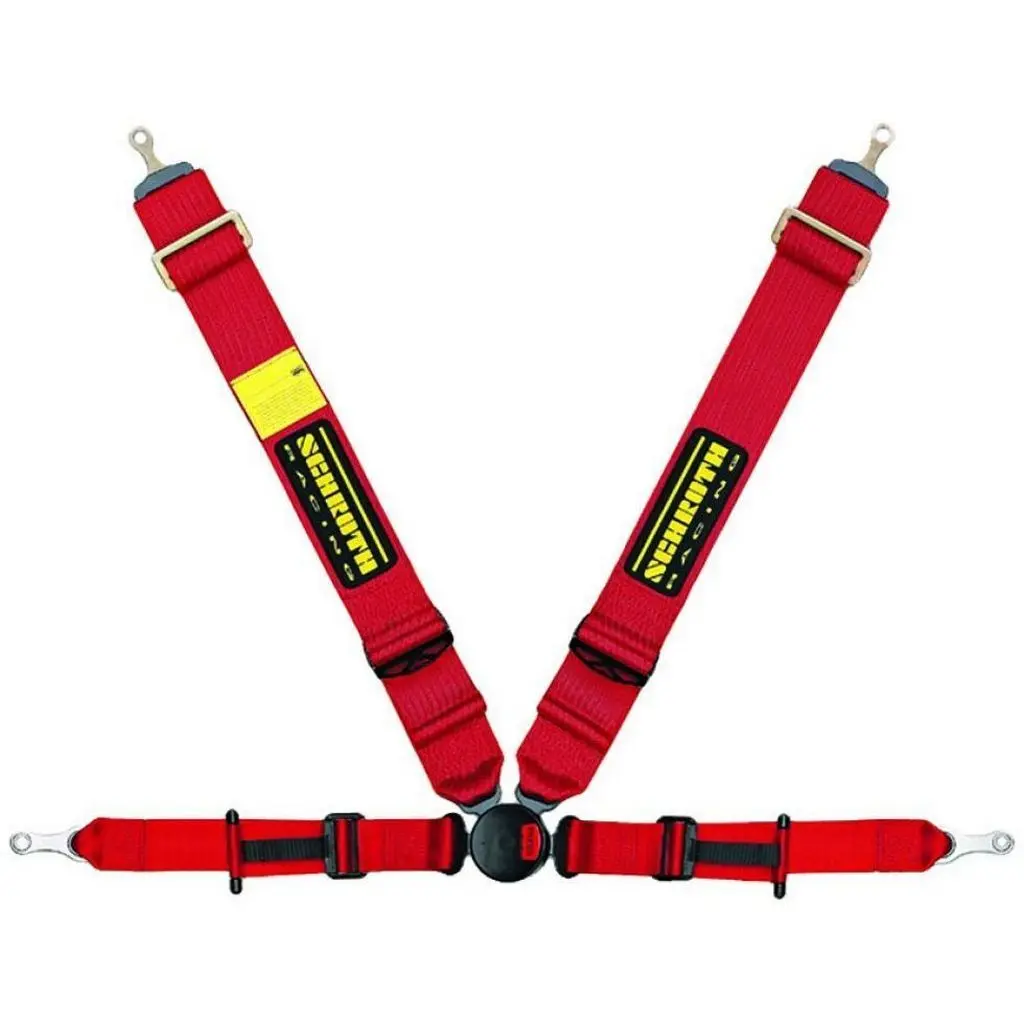 SCHROTH 20270 Racing Harness Profi 2-FE ASM 4-Point Left, Red