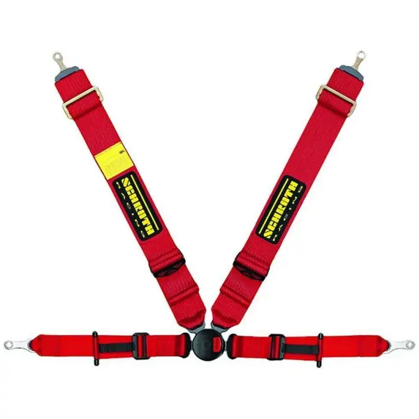 SCHROTH 20270 Racing Harness Profi 2-FE ASM 4-Point Left, Red
