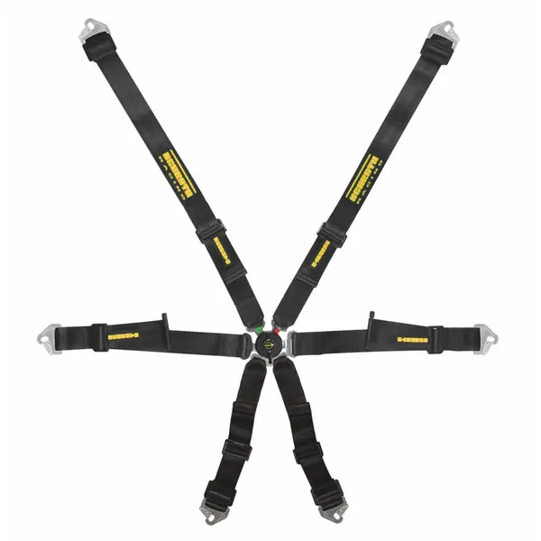 SCHROTH 94550A-0 Racing Harness Profi 2x2 6-Point, Black for BMW M2 (G87) / M3 (G80) / M4
