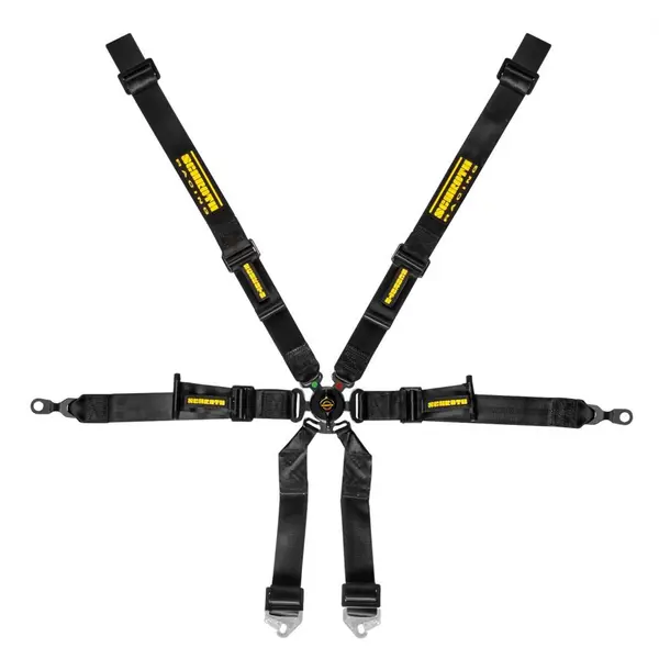SCHROTH 94700-0 Racing Harness Profi 2x2 6-Point, Black for PORSCHE