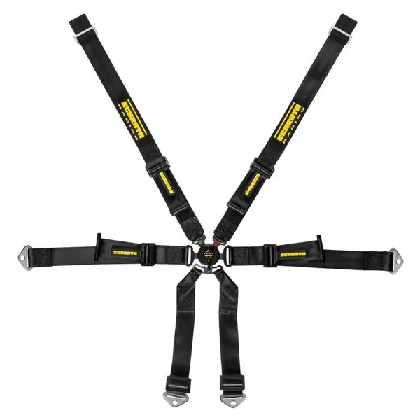 SCHROTH 94660-0 Racing Harness Profi 2x2 6-Point, Black for PORSCHE 911 GT3 / GT3RS
