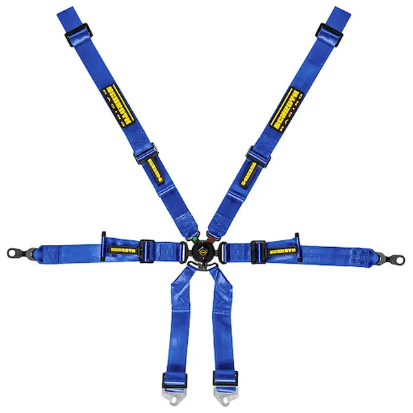 SCHROTH 94700-1 Racing Harness Profi 2x2 6-Point, Blue for PORSCHE