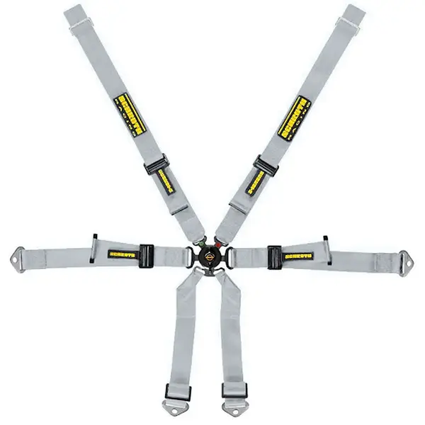 SCHROTH 94660-9 Racing Harness Profi 2x2 6-Point, Silver for PORSCHE 911 GT3 / GT3RS