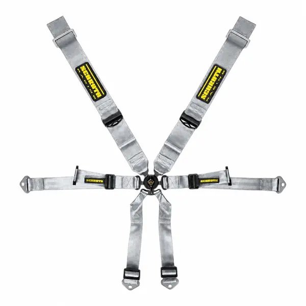 SCHROTH 94650-9 Racing Harness Profi 3x2 6-Point, Silver for PORSCHE 911 GT3 / GT3RS