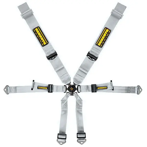 SCHROTH 94670-9 Racing Harness Profi 3x2 6-Point, Silver for PORSCHE Cayman / Boxster