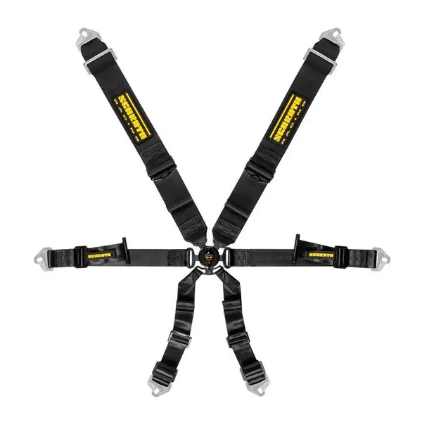 SCHROTH 94540-0 Racing Harness Profi 3x2 Pull-up 6-Point, Black