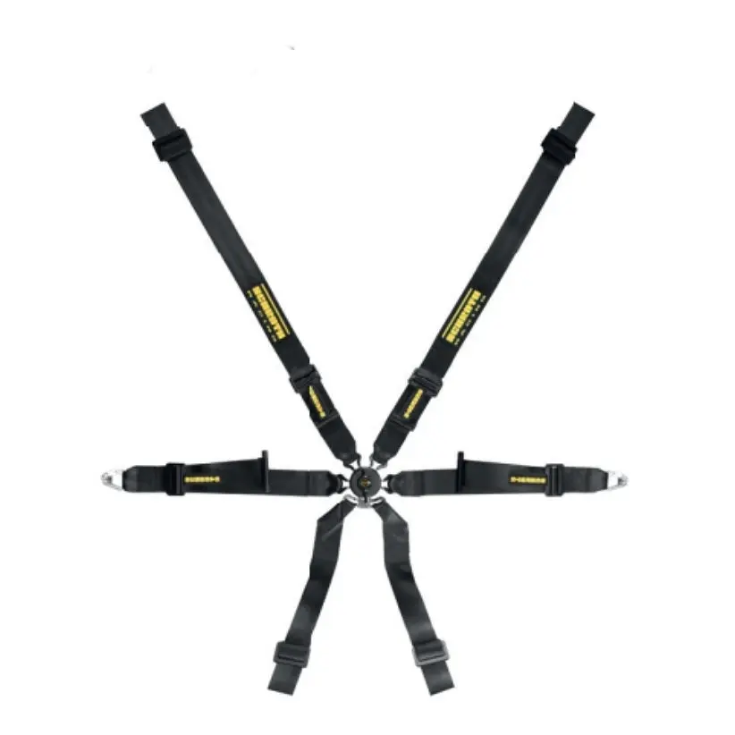 SCHROTH 94581-0 Racing Harness Profi XLT 2x2 Pull-up 6-Point, Black