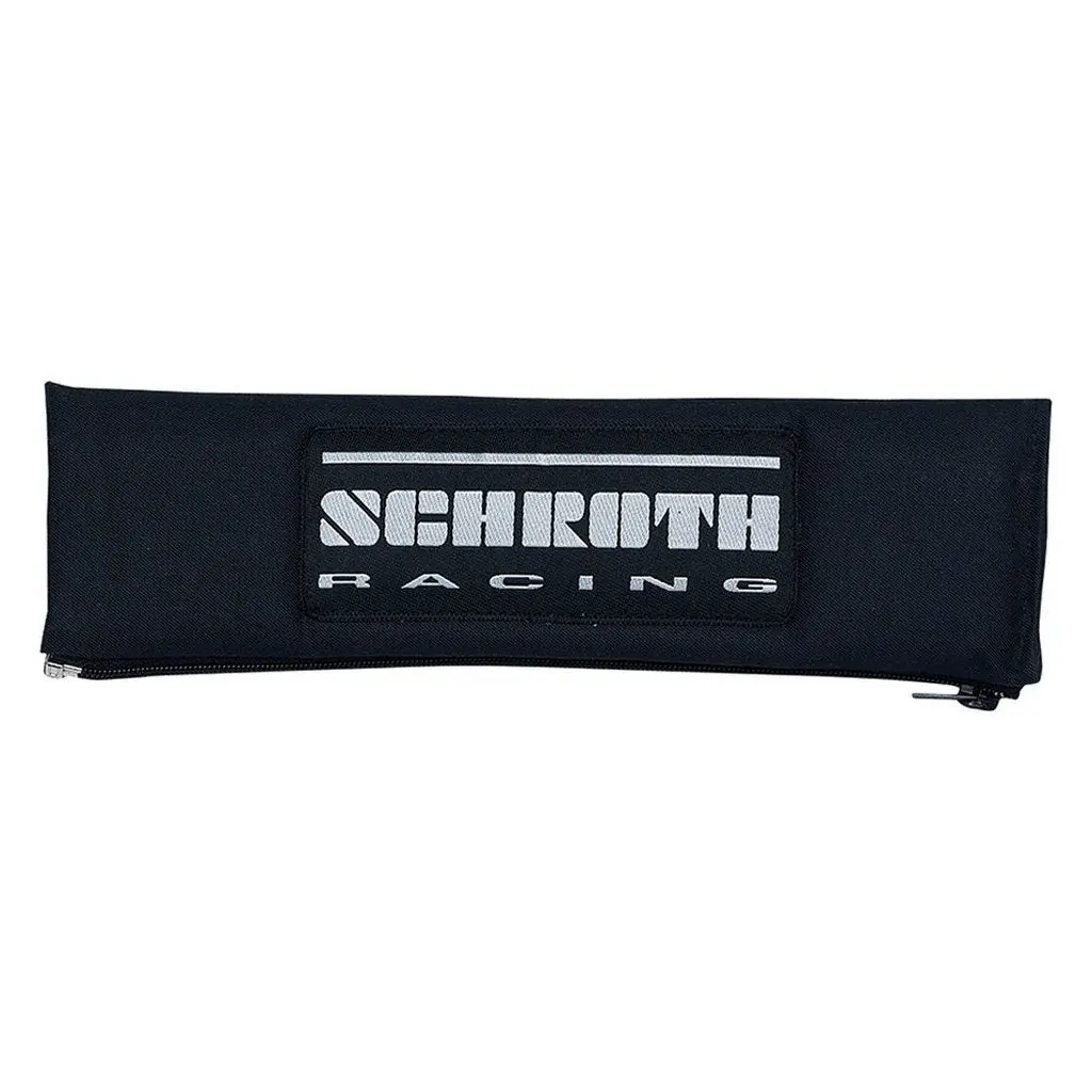 SCHROTH 00229 Shoulder Pads 3“ (76 mm), Black with Silver Logo, 2pcs