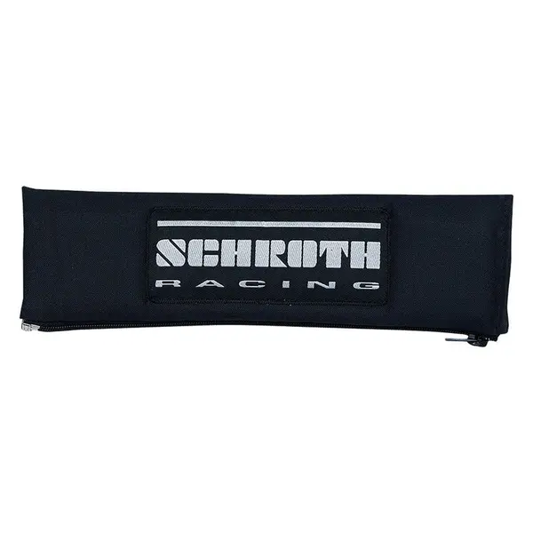 SCHROTH 00229 Shoulder Pads 3“ (76 mm), Black with Silver Logo, 2pcs