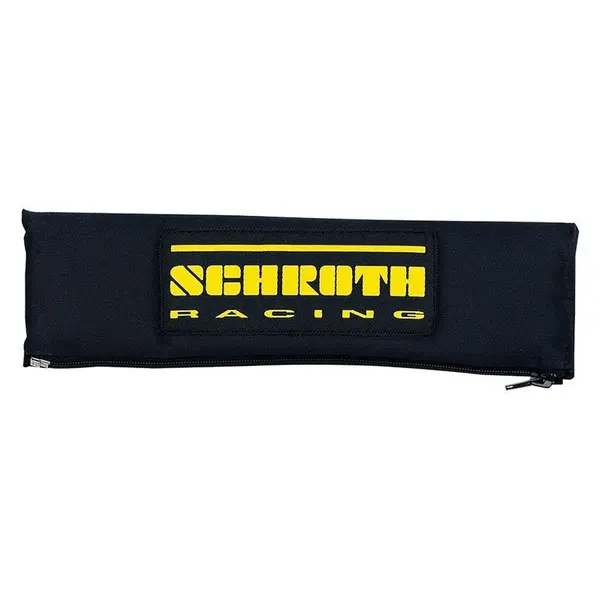 SCHROTH 00209 Shoulder Pads 3“ (76 mm), Black with Yellow Logo, 2pcs